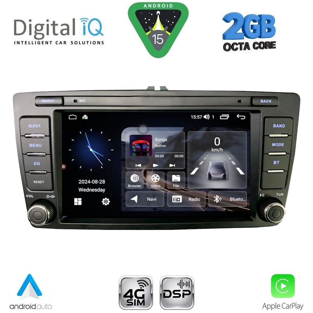 DIGITAL IQ BLF 305_CPA (8” DECK) MULTIMEDIA SYSTEM for SKODA OCTAVIA mod. 2005-2012 DIGITAL IQ BLF 305_CPA (8” DECK) MULTIMEDIA SYSTEM for SKODA OCTAVIA mod. 2005-2012