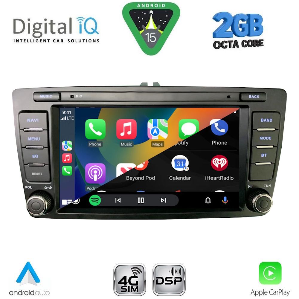 DIGITAL IQ BLF 305_CPA (8” DECK) MULTIMEDIA SYSTEM for SKODA OCTAVIA mod. 2005-2012 DIGITAL IQ BLF 305_CPA (8” DECK) MULTIMEDIA SYSTEM for SKODA OCTAVIA mod. 2005-2012