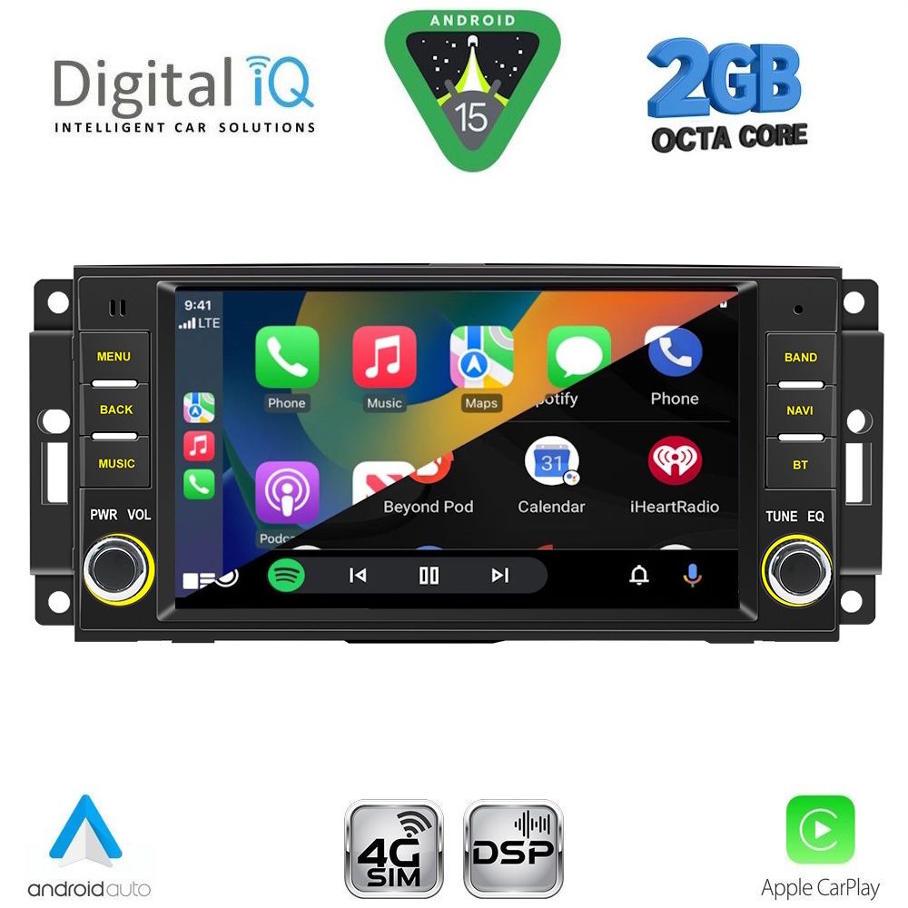 DIGITAL IQ BLF 324_CPA (7” DECK) MULTIMEDIA SYSTEM for JEEP ALL mod. 2005-2018 DIGITAL IQ BLF 324_CPA (7” DECK) MULTIMEDIA SYSTEM for JEEP ALL mod. 2005-2018