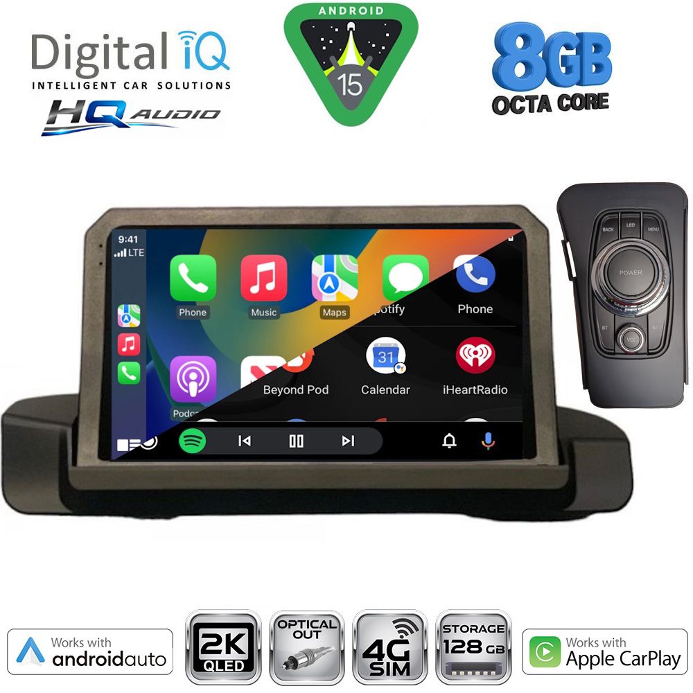 DIGITAL IQ BXK 20044_CPAA (9inc) MULTIMEDIA TABLET for BMW S.3 (E90-91-92) mod. 2005-2012 DIGITAL IQ BXK 20044_CPAA (9inc) MULTIMEDIA TABLET for BMW S.3 (E90-91-92) mod. 2005-2012
