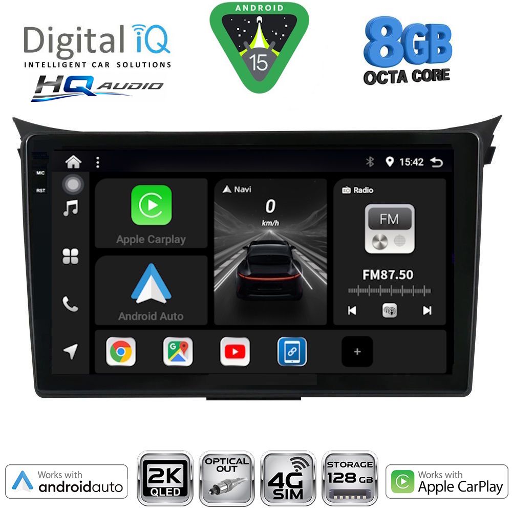DIGITAL IQ BXK 20232_CPAA (9inc) MULTIMEDIA TABLET for HYUNDAI i30 mod. 2012-2017 DIGITAL IQ BXK 20232_CPAA (9inc) MULTIMEDIA TABLET for HYUNDAI i30 mod. 2012-2017