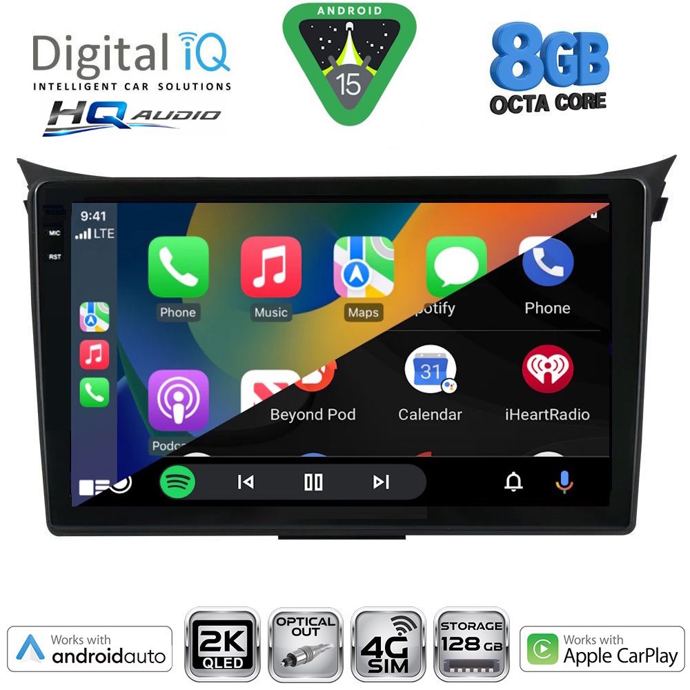 DIGITAL IQ BXK 20232_CPAA (9inc) MULTIMEDIA TABLET for HYUNDAI i30 mod. 2012-2017 DIGITAL IQ BXK 20232_CPAA (9inc) MULTIMEDIA TABLET for HYUNDAI i30 mod. 2012-2017