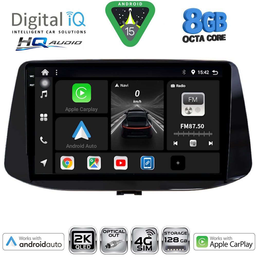 DIGITAL IQ BXK 20233_CPAA (9inc) MULTIMEDIA TABLET for HYUNDAI i30 mod. 2018-2025 DIGITAL IQ BXK 20233_CPAA (9inc) MULTIMEDIA TABLET for HYUNDAI i30 mod. 2018-2025