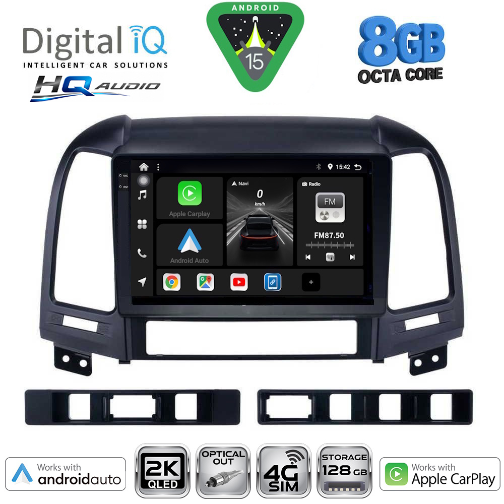 DIGITAL IQ BXK 20239_CPAA (9inc) MULTIMEDIA TABLET for HYUNDAI SANTA FE mod. 2005-2013 DIGITAL IQ BXK 20239_CPAA (9inc) MULTIMEDIA TABLET for HYUNDAI SANTA FE mod. 2005-2013