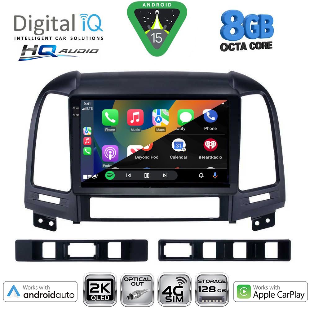 DIGITAL IQ BXK 20239_CPAA (9inc) MULTIMEDIA TABLET for HYUNDAI SANTA FE mod. 2005-2013 DIGITAL IQ BXK 20239_CPAA (9inc) MULTIMEDIA TABLET for HYUNDAI SANTA FE mod. 2005-2013