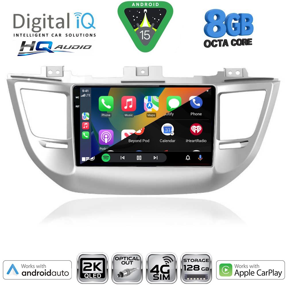 DIGITAL IQ BXK 20243_CPAA (9inc) MULTIMEDIA TABLET for HYUNDAI TUCSON mod. 2015-2019 DIGITAL IQ BXK 20243_CPAA (9inc) MULTIMEDIA TABLET for HYUNDAI TUCSON mod. 2015-2019
