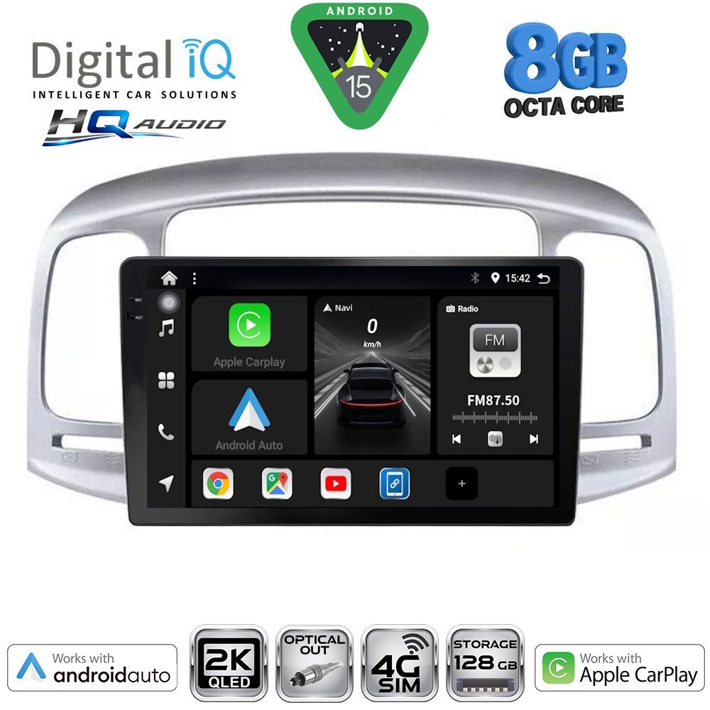 DIGITAL IQ BXK 20249SL_CPAA (9inc) MULTIMEDIA TABLET for HYUNDAI ACCENT mod. 2005-2012 (SILVER) DIGITAL IQ BXK 20249SL_CPAA (9inc) MULTIMEDIA TABLET for HYUNDAI ACCENT mod. 2005-2012 (SILVER)