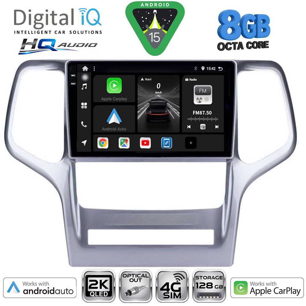 DIGITAL IQ BXK 20282_CPAA (9inc) MULTIMEDIA TABLET for JEEP GRAND CHEROKEE mod. 2011-2014 DIGITAL IQ BXK 20282_CPAA (9inc) MULTIMEDIA TABLET for JEEP GRAND CHEROKEE mod. 2011-2014