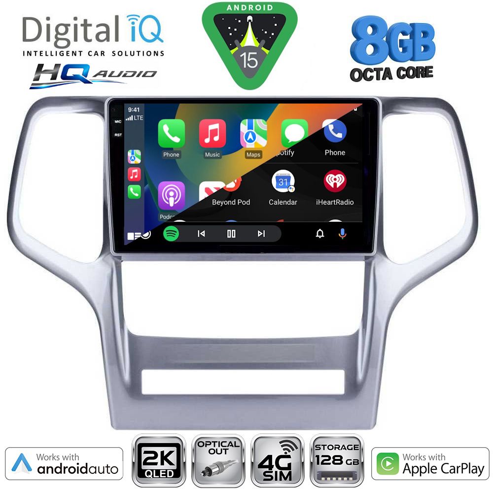 DIGITAL IQ BXK 20282_CPAA (9inc) MULTIMEDIA TABLET for JEEP GRAND CHEROKEE mod. 2011-2014 DIGITAL IQ BXK 20282_CPAA (9inc) MULTIMEDIA TABLET for JEEP GRAND CHEROKEE mod. 2011-2014