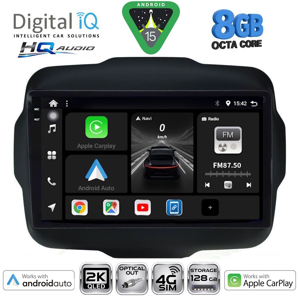DIGITAL IQ BXK 20290_CPAA (9inc) MULTIMEDIA TABLET for JEEP RENEGADE mod. 2014-2025 DIGITAL IQ BXK 20290_CPAA (9inc) MULTIMEDIA TABLET for JEEP RENEGADE mod. 2014-2025