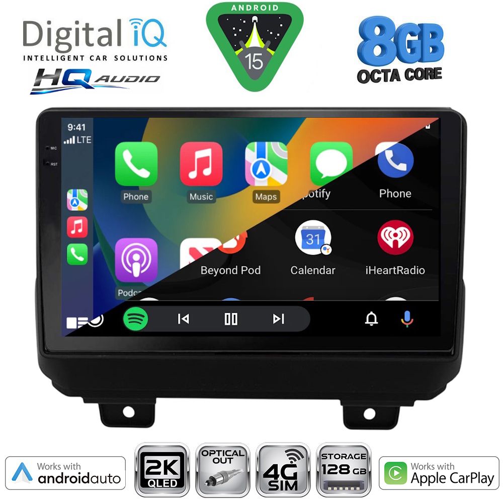 DIGITAL IQ BXK 20298_CPAA (9inc) MULTIMEDIA TABLET for JEEP WRANGLER mod. 2018-2026 DIGITAL IQ BXK 20298_CPAA (9inc) MULTIMEDIA TABLET for JEEP WRANGLER mod. 2018-2026