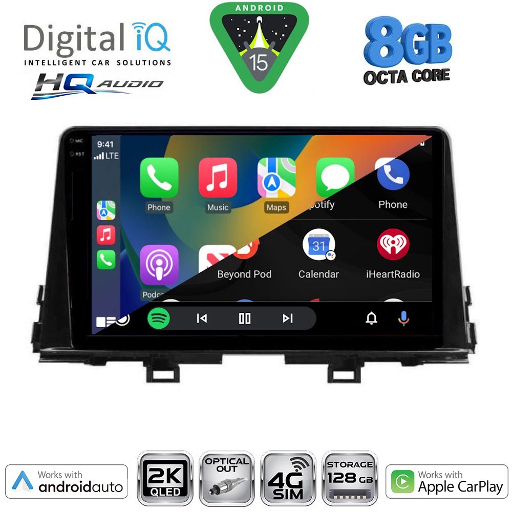 DIGITAL IQ BXK 20310_CPAA (9inc) MULTIMEDIA TABLET for KIA PICANTO mod. 2021-2026 DIGITAL IQ BXK 20310_CPAA (9inc) MULTIMEDIA TABLET for KIA PICANTO mod. 2021-2026