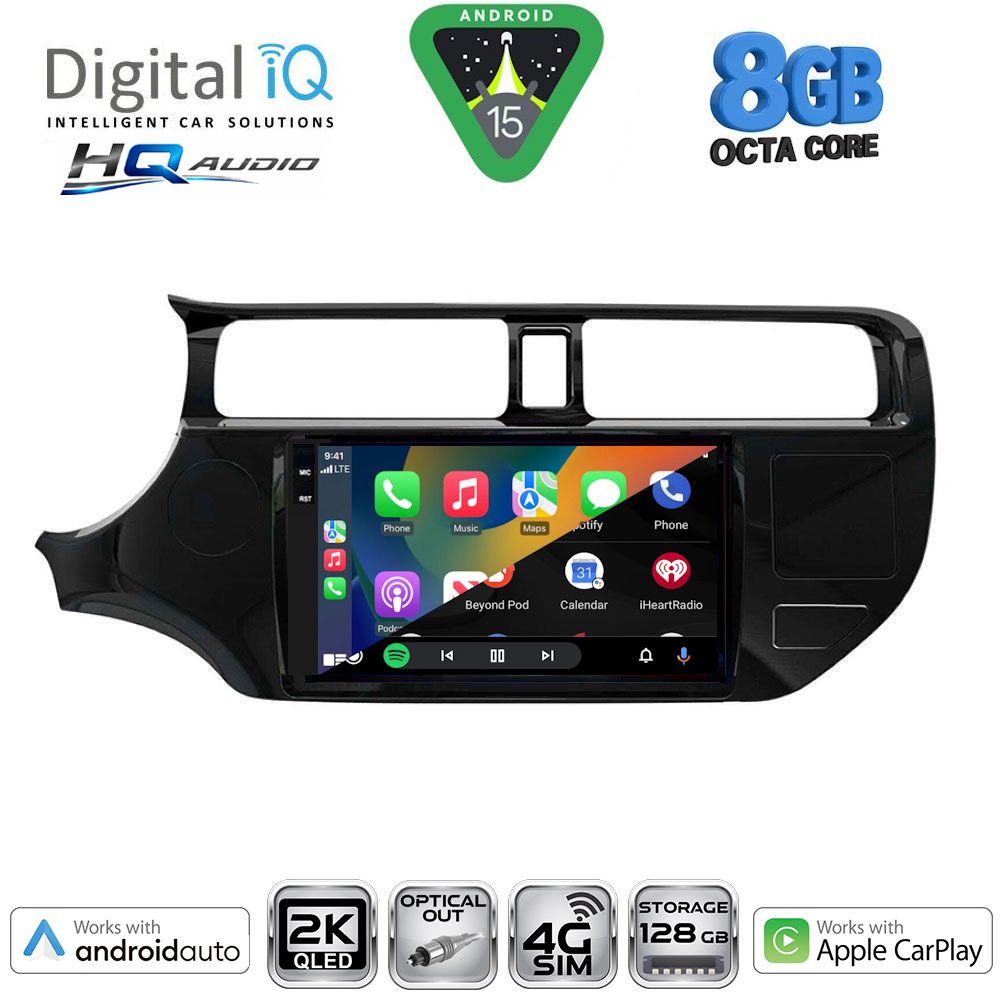 DIGITAL IQ BXK 20314_CPAA (9inc) MULTIMEDIA TABLET for KIA RIO mod. 2012-2015 DIGITAL IQ BXK 20314_CPAA (9inc) MULTIMEDIA TABLET for KIA RIO mod. 2012-2015