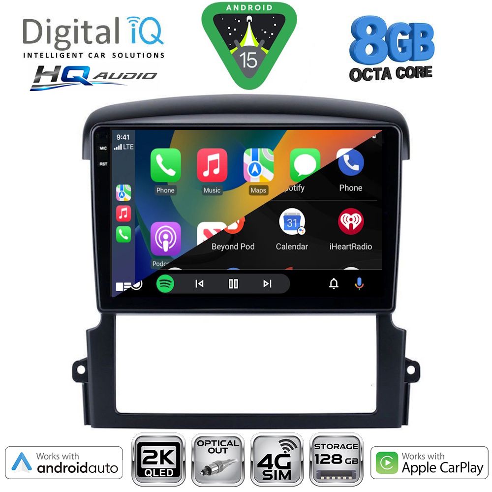 DIGITAL IQ BXK 20317_CPAA (9inc) MULTIMEDIA TABLET for KIA SORENTO mod. 2006-2009 DIGITAL IQ BXK 20317_CPAA (9inc) MULTIMEDIA TABLET for KIA SORENTO mod. 2006-2009