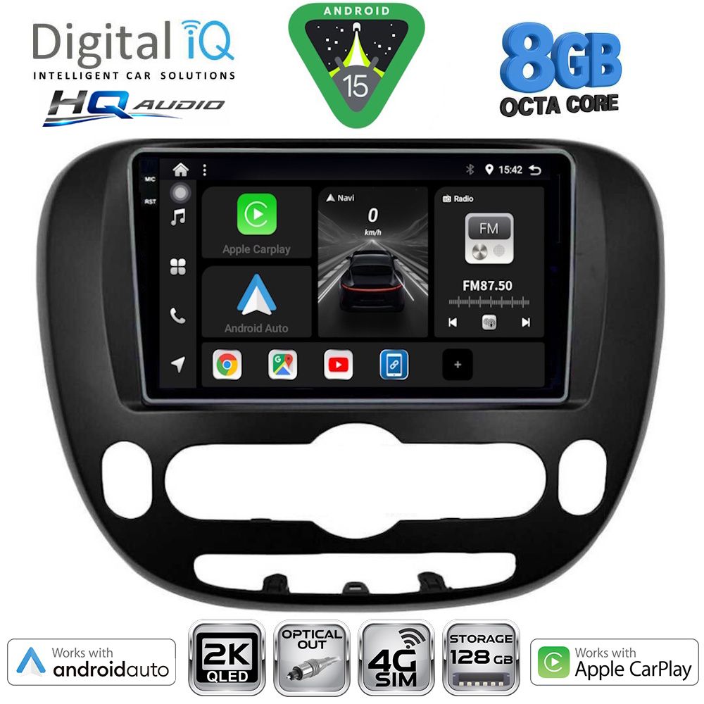 DIGITAL IQ BXK 20321_CPAA (9inc) MULTIMEDIA TABLET for KIA SOUL mod. 2014-2025 DIGITAL IQ BXK 20321_CPAA (9inc) MULTIMEDIA TABLET for KIA SOUL mod. 2014-2025