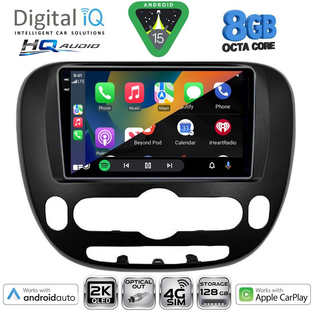 DIGITAL IQ BXK 20321_CPAA (9inc) MULTIMEDIA TABLET for KIA SOUL mod. 2014-2025 DIGITAL IQ BXK 20321_CPAA (9inc) MULTIMEDIA TABLET for KIA SOUL mod. 2014-2025