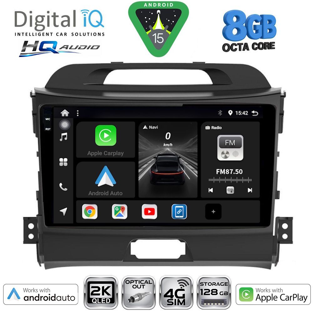 DIGITAL IQ BXK 20325_CPAA (9inc) MULTIMEDIA TABLET for KIA SPORTAGE mod. 2010-2015 DIGITAL IQ BXK 20325_CPAA (9inc) MULTIMEDIA TABLET for KIA SPORTAGE mod. 2010-2015