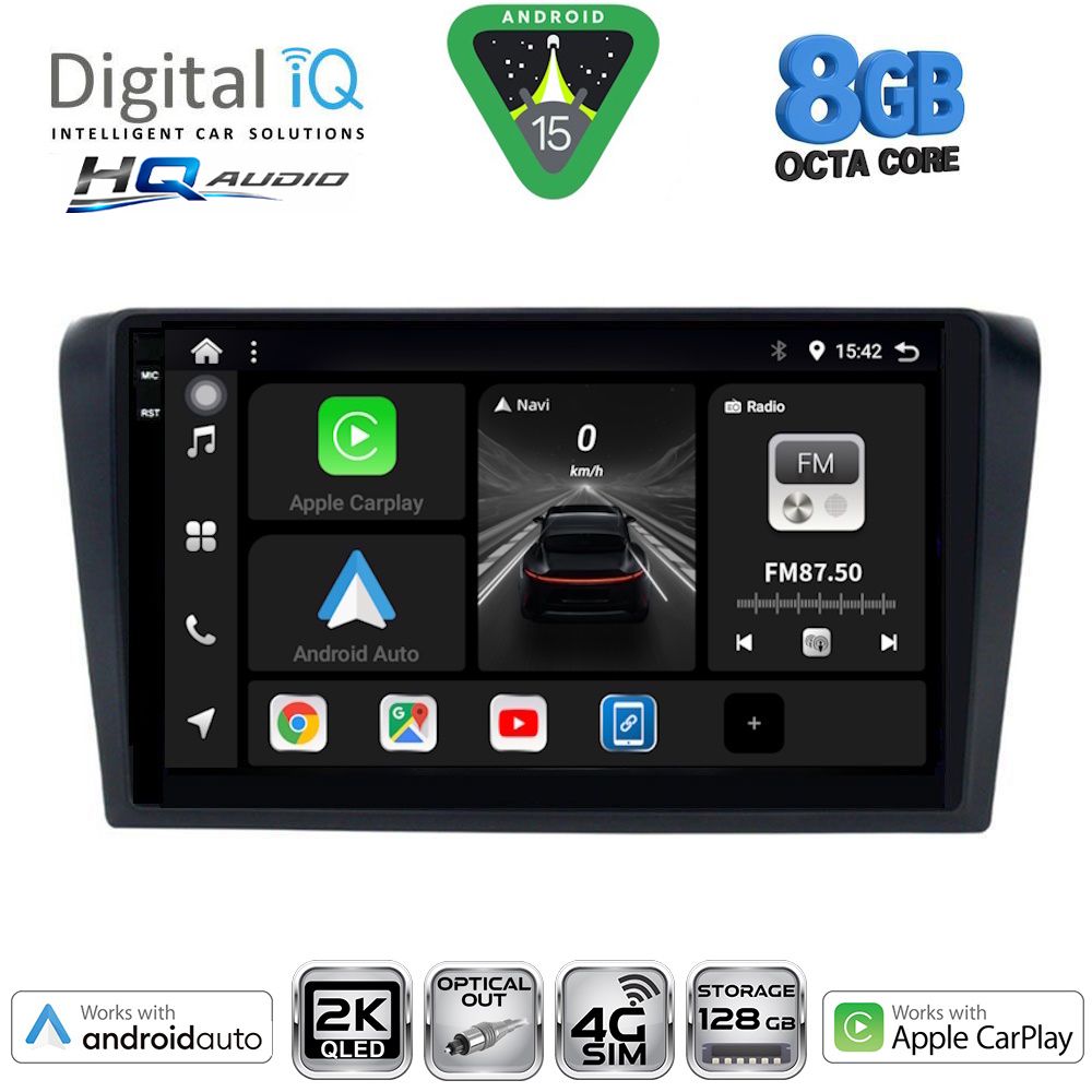 DIGITAL IQ BXK 20365_CPAA (9inc) MULTIMEDIA TABLET for MAZDA 3 mod. 2003-2008 DIGITAL IQ BXK 20365_CPAA (9inc) MULTIMEDIA TABLET for MAZDA 3 mod. 2003-2008