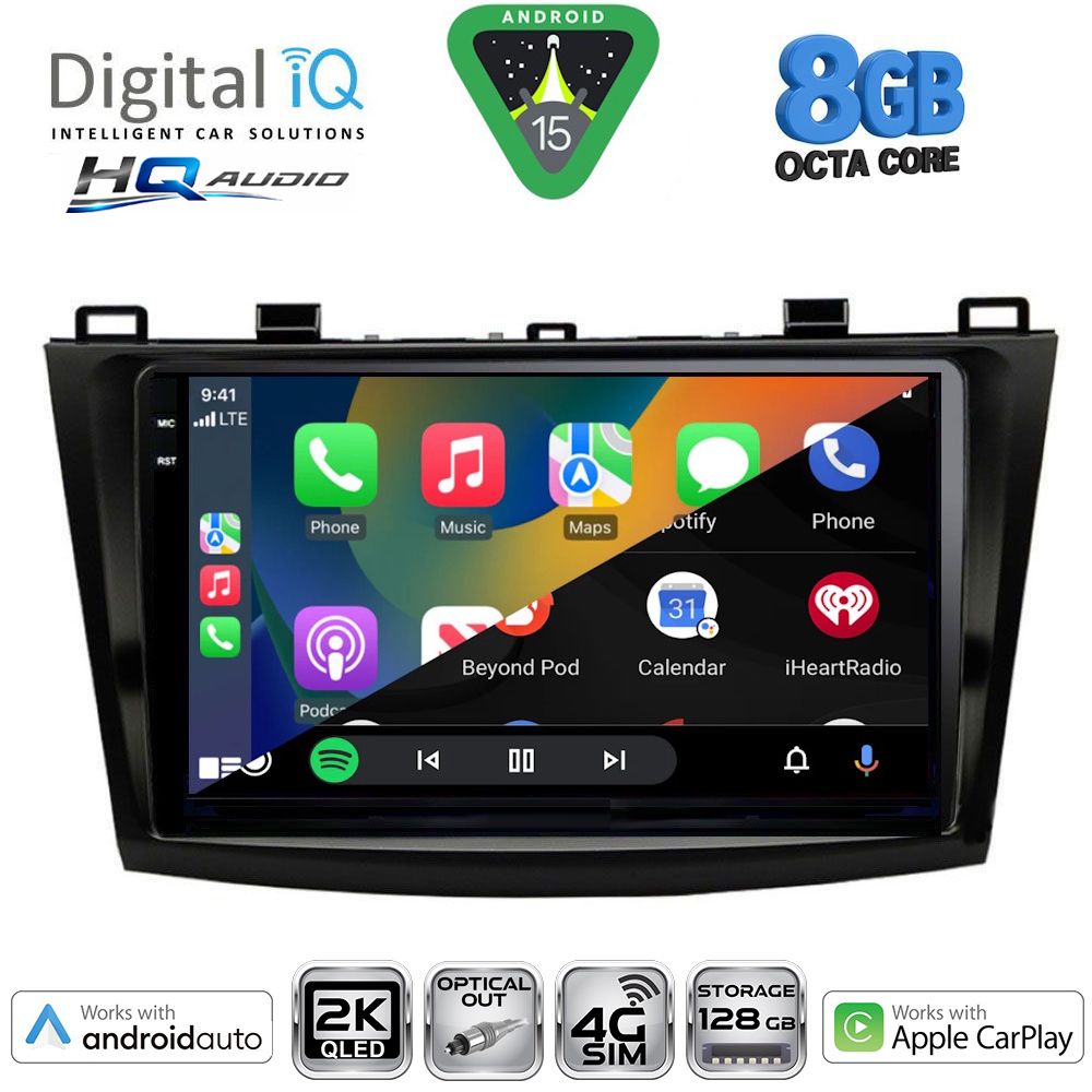 DIGITAL IQ BXK 20366_CPAA (9inc) MULTIMEDIA TABLET for MAZDA 3 mod. 2009-2014 DIGITAL IQ BXK 20366_CPAA (9inc) MULTIMEDIA TABLET for MAZDA 3 mod. 2009-2014