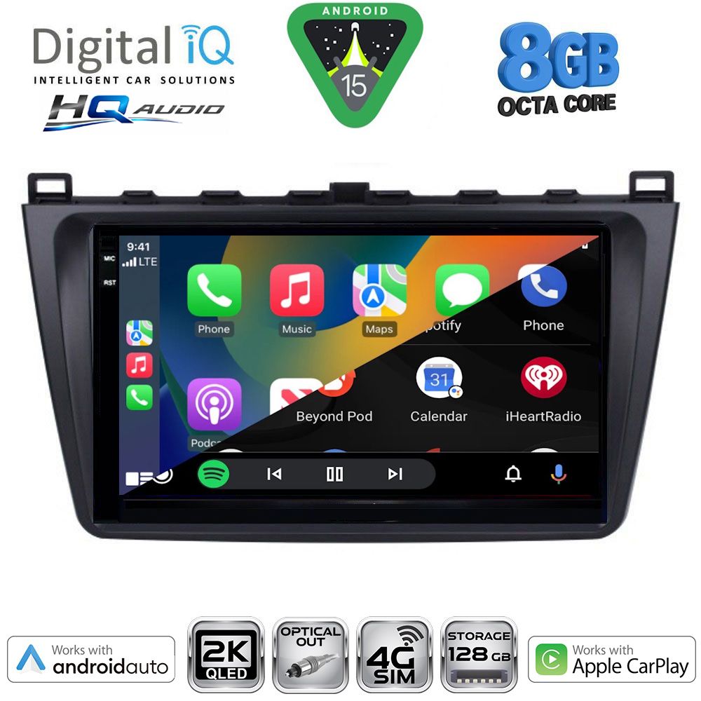 DIGITAL IQ BXK 20377_CPAA (9inc) MULTIMEDIA TABLET for MAZDA 6 mod. 2008-2012 DIGITAL IQ BXK 20377_CPAA (9inc) MULTIMEDIA TABLET for MAZDA 6 mod. 2008-2012