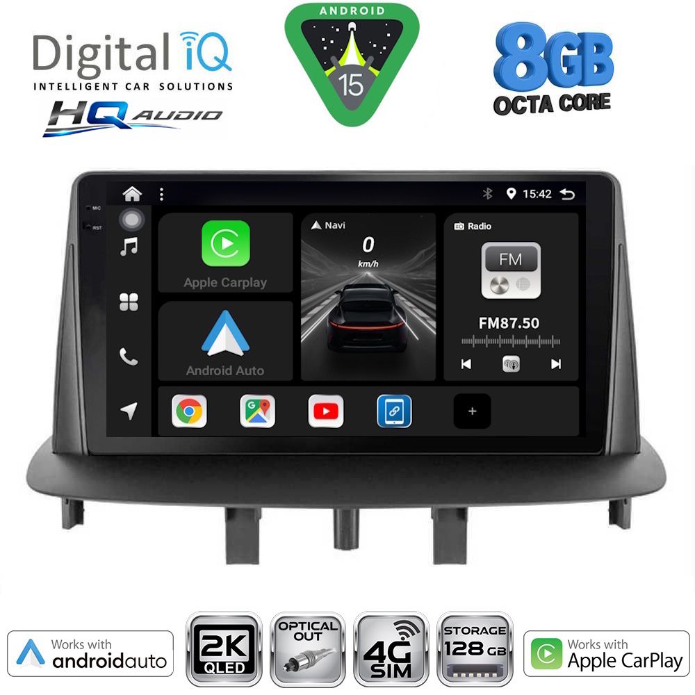 DIGITAL IQ BXK 20556_CPAA (9inc) MULTIMEDIA TABLET for RENAULT MEGANE 3 mod. 2009-2016 DIGITAL IQ BXK 20556_CPAA (9inc) MULTIMEDIA TABLET for RENAULT MEGANE 3 mod. 2009-2016