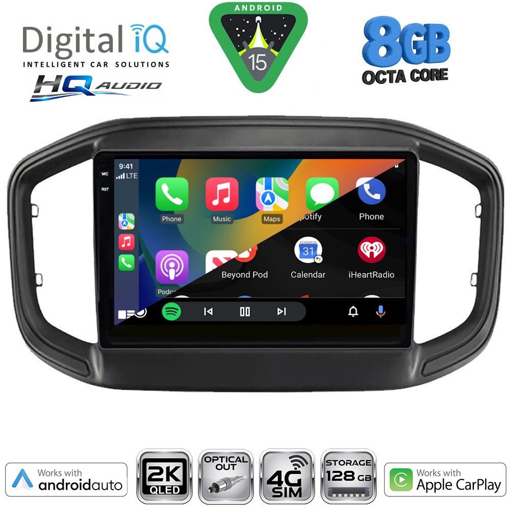 DIGITAL IQ BXK 20147_CPAA (9inc) MULTIMEDIA TABLET for FIAT STRADA mod. 2020-2026 DIGITAL IQ BXK 20147_CPAA (9inc) MULTIMEDIA TABLET for FIAT STRADA mod. 2020-2026