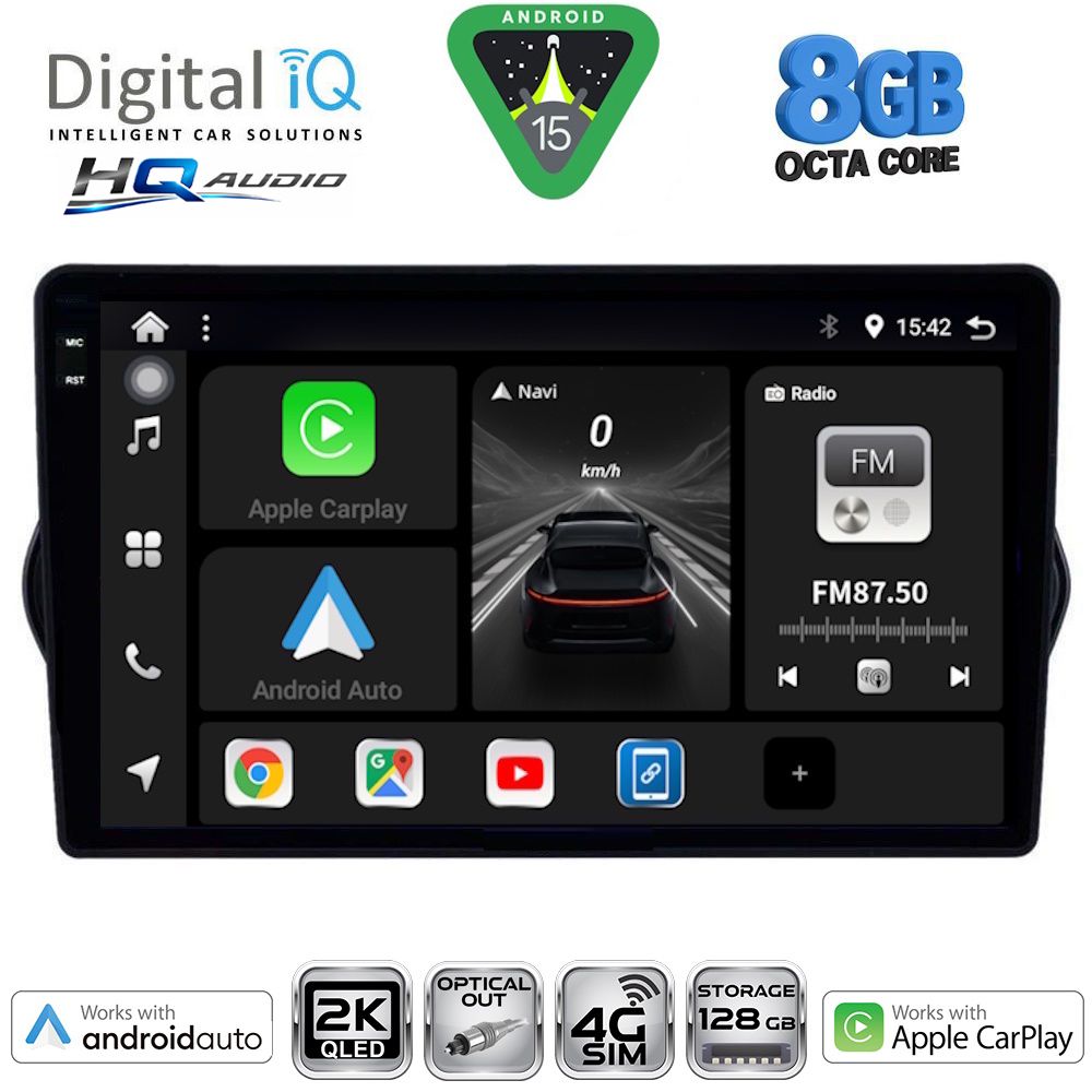 DIGITAL IQ BXK 20148_CPAA (9inc) MULTIMEDIA TABLET for FIAT TIPO mod. 2015-2023 DIGITAL IQ BXK 20148_CPAA (9inc) MULTIMEDIA TABLET for FIAT TIPO mod. 2015-2023