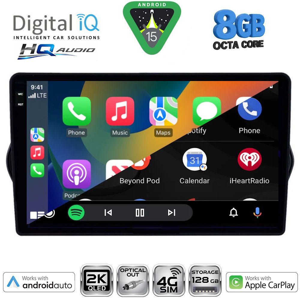 DIGITAL IQ BXK 20148_CPAA (9inc) MULTIMEDIA TABLET for FIAT TIPO mod. 2015-2023 DIGITAL IQ BXK 20148_CPAA (9inc) MULTIMEDIA TABLET for FIAT TIPO mod. 2015-2023