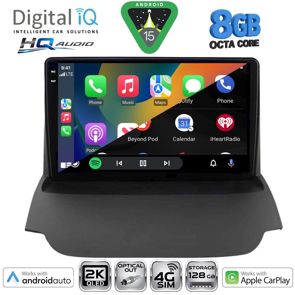 DIGITAL IQ BXK 20150_CPAA (9inc) MULTIMEDIA TABLET for FORD ECOSPORT mod. 2012-2018 DIGITAL IQ BXK 20150_CPAA (9inc) MULTIMEDIA TABLET for FORD ECOSPORT mod. 2012-2018