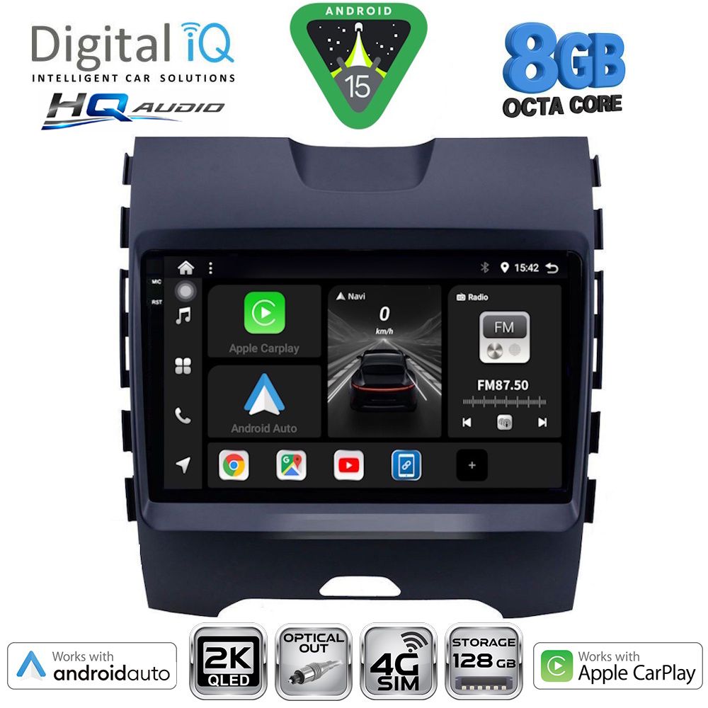 DIGITAL IQ BXK 20152_CPAA (9inc) MULTIMEDIA TABLET for FORD EDGE mod. 2015-2023 DIGITAL IQ BXK 20152_CPAA (9inc) MULTIMEDIA TABLET for FORD EDGE mod. 2015-2023