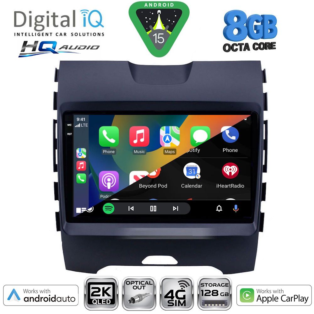 DIGITAL IQ BXK 20152_CPAA (9inc) MULTIMEDIA TABLET for FORD EDGE mod. 2015-2023 DIGITAL IQ BXK 20152_CPAA (9inc) MULTIMEDIA TABLET for FORD EDGE mod. 2015-2023