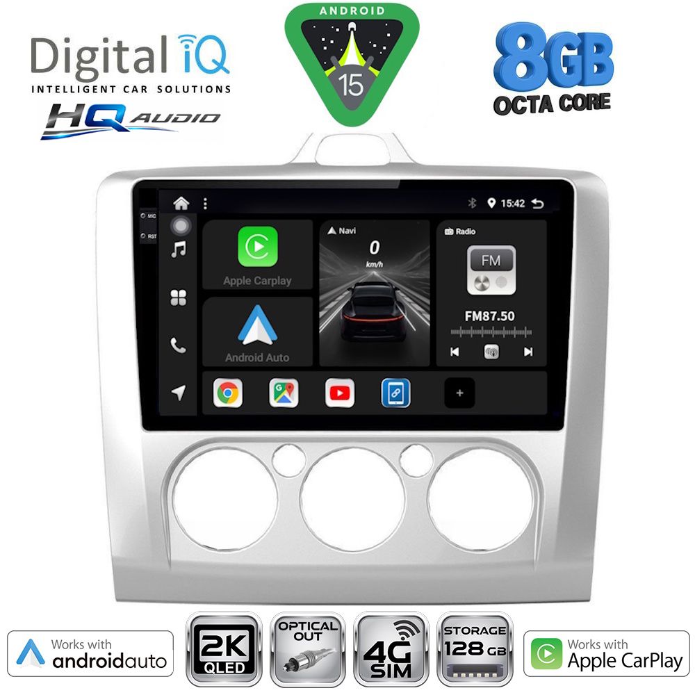 DIGITAL IQ BXK 20156SL_CPAA A/C (9inc) MULTIMEDIA TABLET for FORD FOCUS mod. 2005-2012 (SILVER) DIGITAL IQ BXK 20156SL_CPAA A/C (9inc) MULTIMEDIA TABLET for FORD FOCUS mod. 2005-2012 (SILVER)