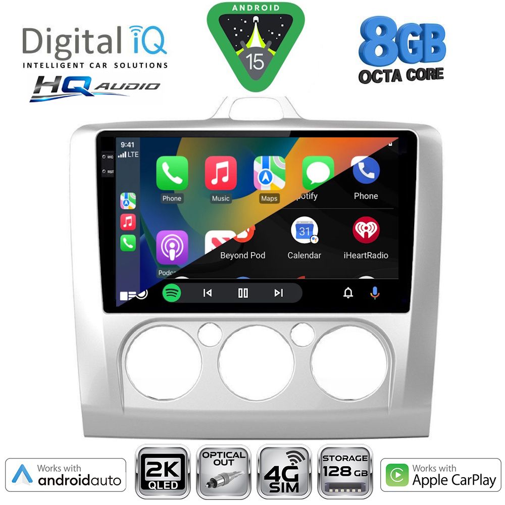 DIGITAL IQ BXK 20156SL_CPAA A/C (9inc) MULTIMEDIA TABLET for FORD FOCUS mod. 2005-2012 (SILVER) DIGITAL IQ BXK 20156SL_CPAA A/C (9inc) MULTIMEDIA TABLET for FORD FOCUS mod. 2005-2012 (SILVER)