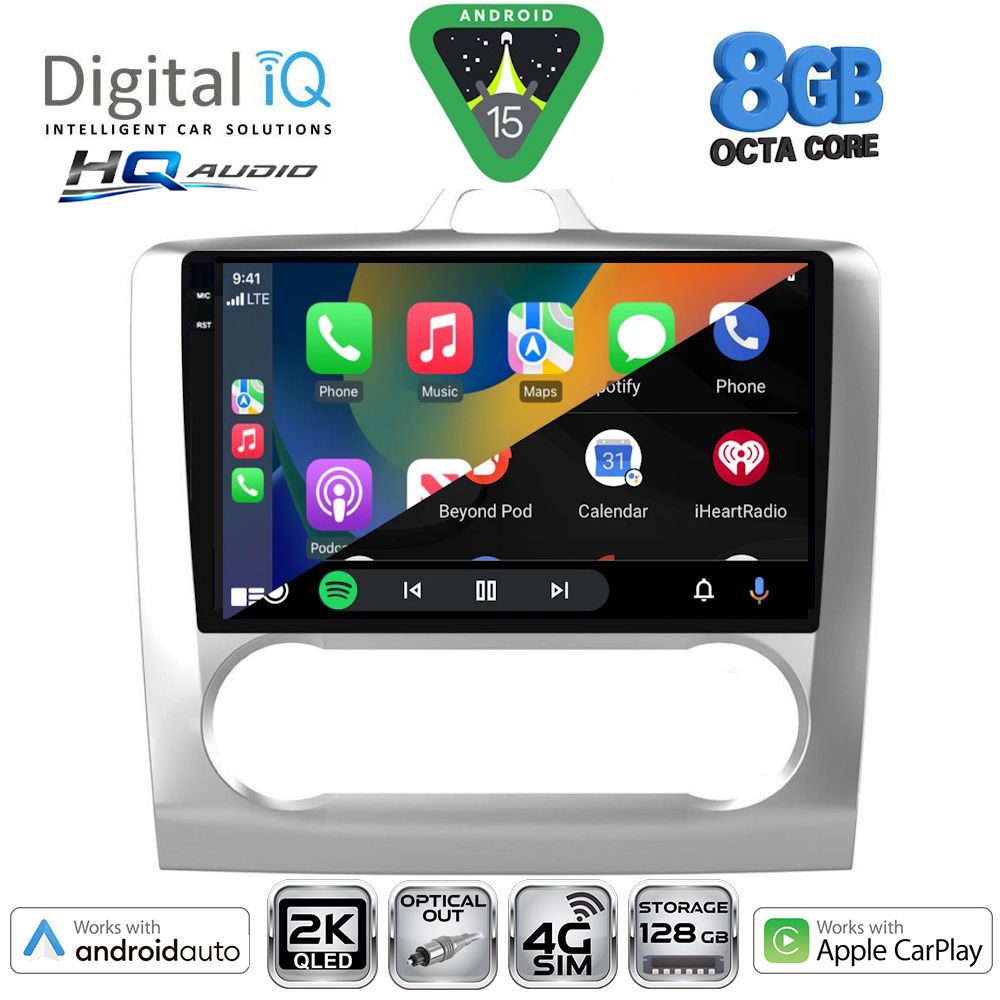 DIGITAL IQ BXK 20156SL_CPAA CLIMA (9inc) MULTIMEDIA TABLET for FORD FOCUS mod. 2005-2012 (SILVER) DIGITAL IQ BXK 20156SL_CPAA CLIMA (9inc) MULTIMEDIA TABLET for FORD FOCUS mod. 2005-2012 (SILVER)