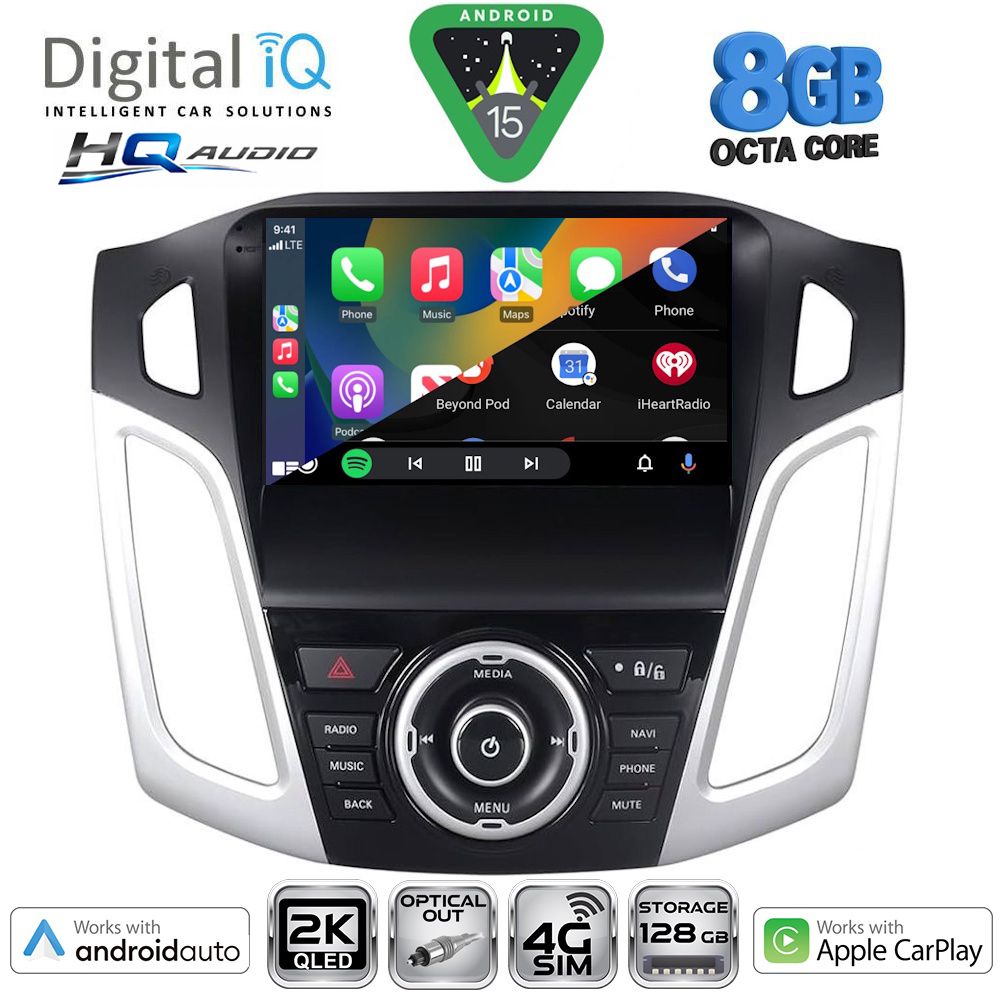 DIGITAL IQ BXK 20157_CPAA (9inc) MULTIMEDIA TABLET for FORD FOCUS mod. 2011-2018 DIGITAL IQ BXK 20157_CPAA (9inc) MULTIMEDIA TABLET for FORD FOCUS mod. 2011-2018