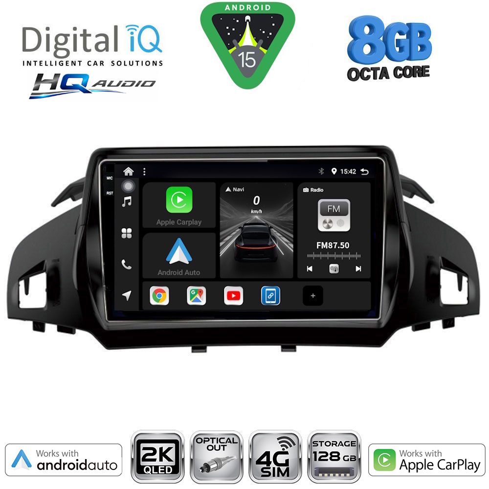 DIGITAL IQ BXK 20160_CPAA (9inc) MULTIMEDIA TABLET for FORD KUGA mod. 2013-2019 – CMAX mod. 2011-2020 DIGITAL IQ BXK 20160_CPAA (9inc) MULTIMEDIA TABLET for FORD KUGA mod. 2013-2019 – CMAX mod. 2011-2020