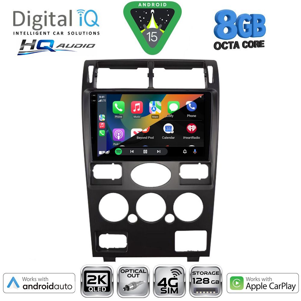 DIGITAL IQ BXK 20161B_CPAA (9inc) MULTIMEDIA TABLET for FORD MONDEO mod. 2003-2006 DIGITAL IQ BXK 20161B_CPAA (9inc) MULTIMEDIA TABLET for FORD MONDEO mod. 2003-2006
