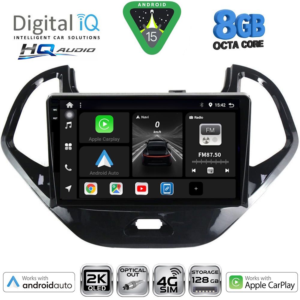 DIGITAL IQ BXK 20167SH_CPAA (9inc) MULTIMEDIA TABLET for FORD KA mod. 2017-2024 DIGITAL IQ BXK 20167SH_CPAA (9inc) MULTIMEDIA TABLET for FORD KA mod. 2017-2024