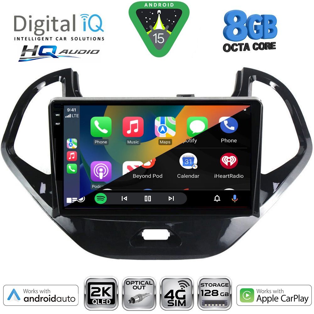 DIGITAL IQ BXK 20167SH_CPAA (9inc) MULTIMEDIA TABLET for FORD KA mod. 2017-2024 DIGITAL IQ BXK 20167SH_CPAA (9inc) MULTIMEDIA TABLET for FORD KA mod. 2017-2024
