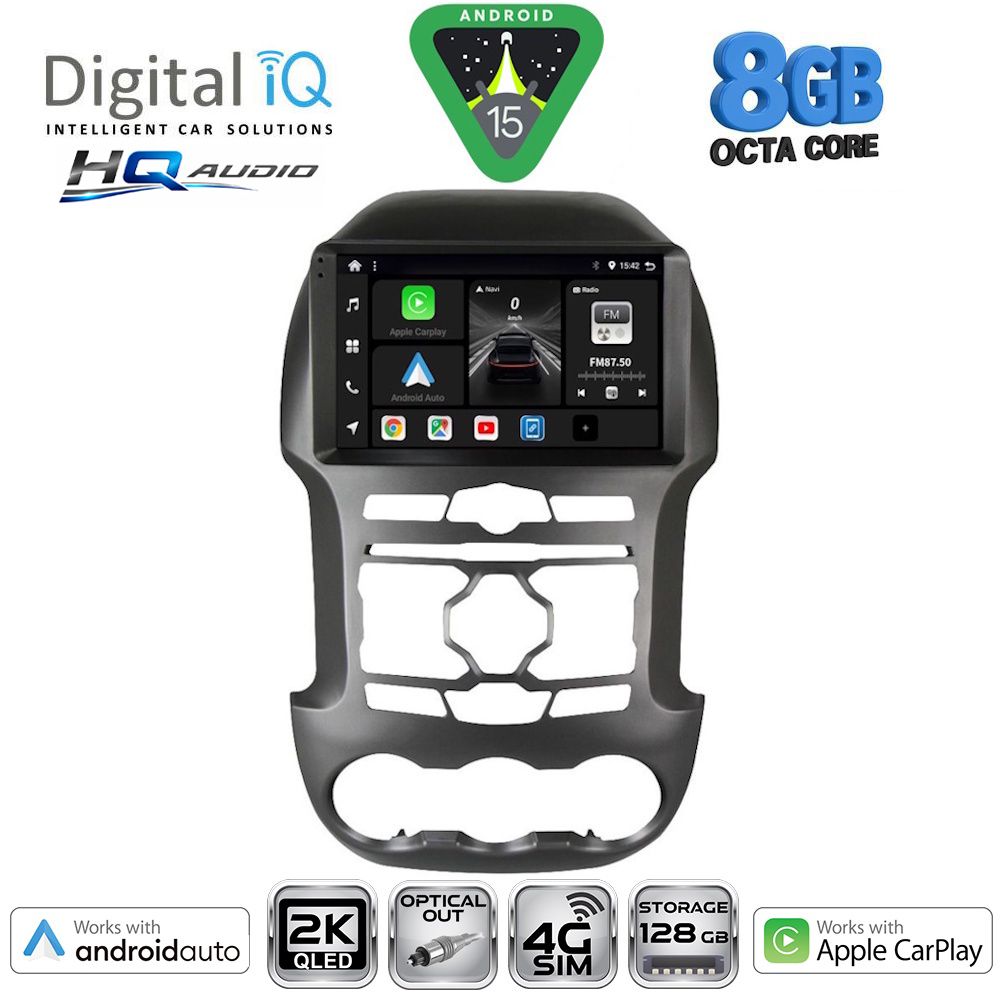 DIGITAL IQ BXK 20171S_CPAA (9inc) MULTIMEDIA TABLET for FORD RANGER mod. 2011-2015 DIGITAL IQ BXK 20171S_CPAA (9inc) MULTIMEDIA TABLET for FORD RANGER mod. 2011-2015