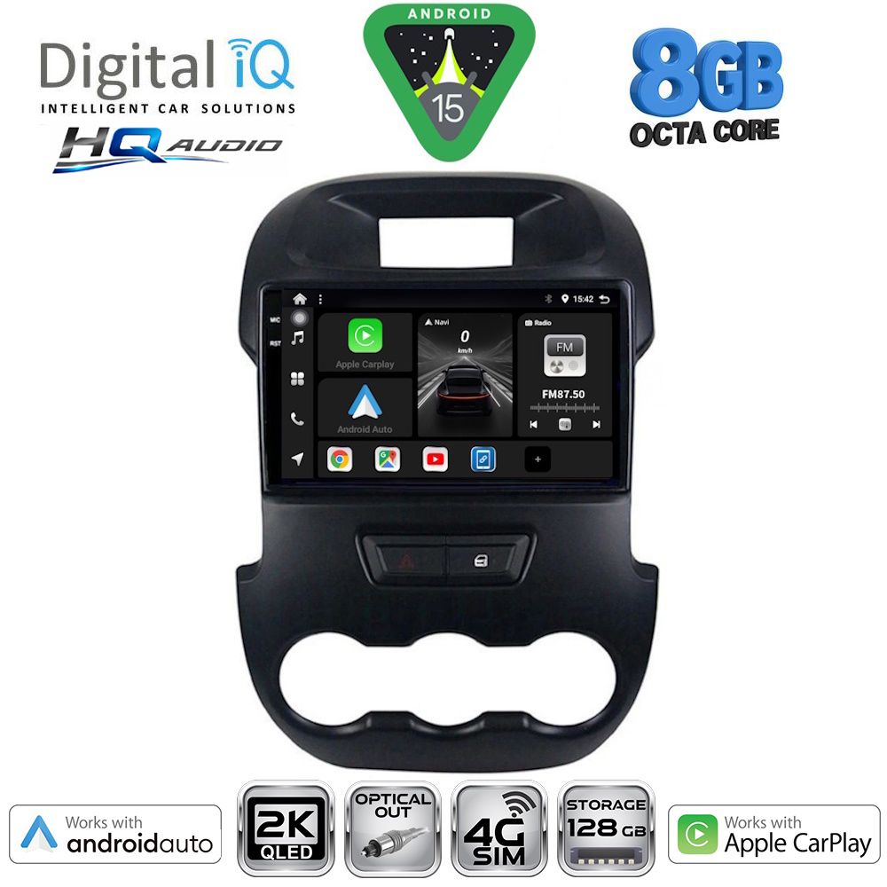 DIGITAL IQ BXK 20171_CPAA (9inc) MULTIMEDIA TABLET for FORD RANGER mod. 2011-2015 DIGITAL IQ BXK 20171_CPAA (9inc) MULTIMEDIA TABLET for FORD RANGER mod. 2011-2015