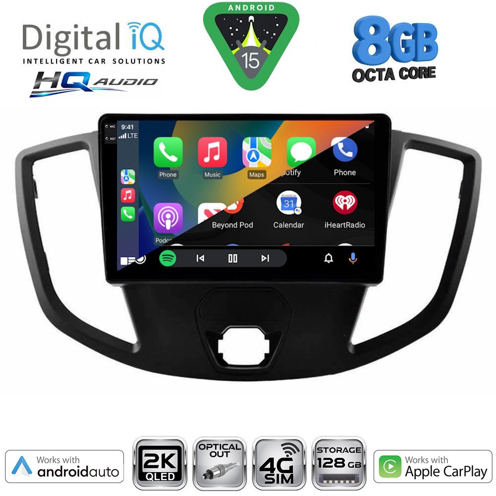 DIGITAL IQ BXK 20179_CPAA (9inc) MULTIMEDIA TABLET for FORD TRANSIT mod. 2014-2020 DIGITAL IQ BXK 20179_CPAA (9inc) MULTIMEDIA TABLET for FORD TRANSIT mod. 2014-2020