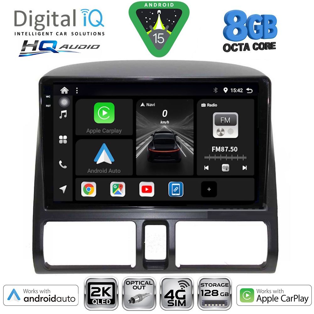 DIGITAL IQ BXK 20196_CPAA CLIMA (9inc) MULTIMEDIA TABLET for HONDA CRV mod. 1996-2006 DIGITAL IQ BXK 20196_CPAA CLIMA (9inc) MULTIMEDIA TABLET for HONDA CRV mod. 1996-2006