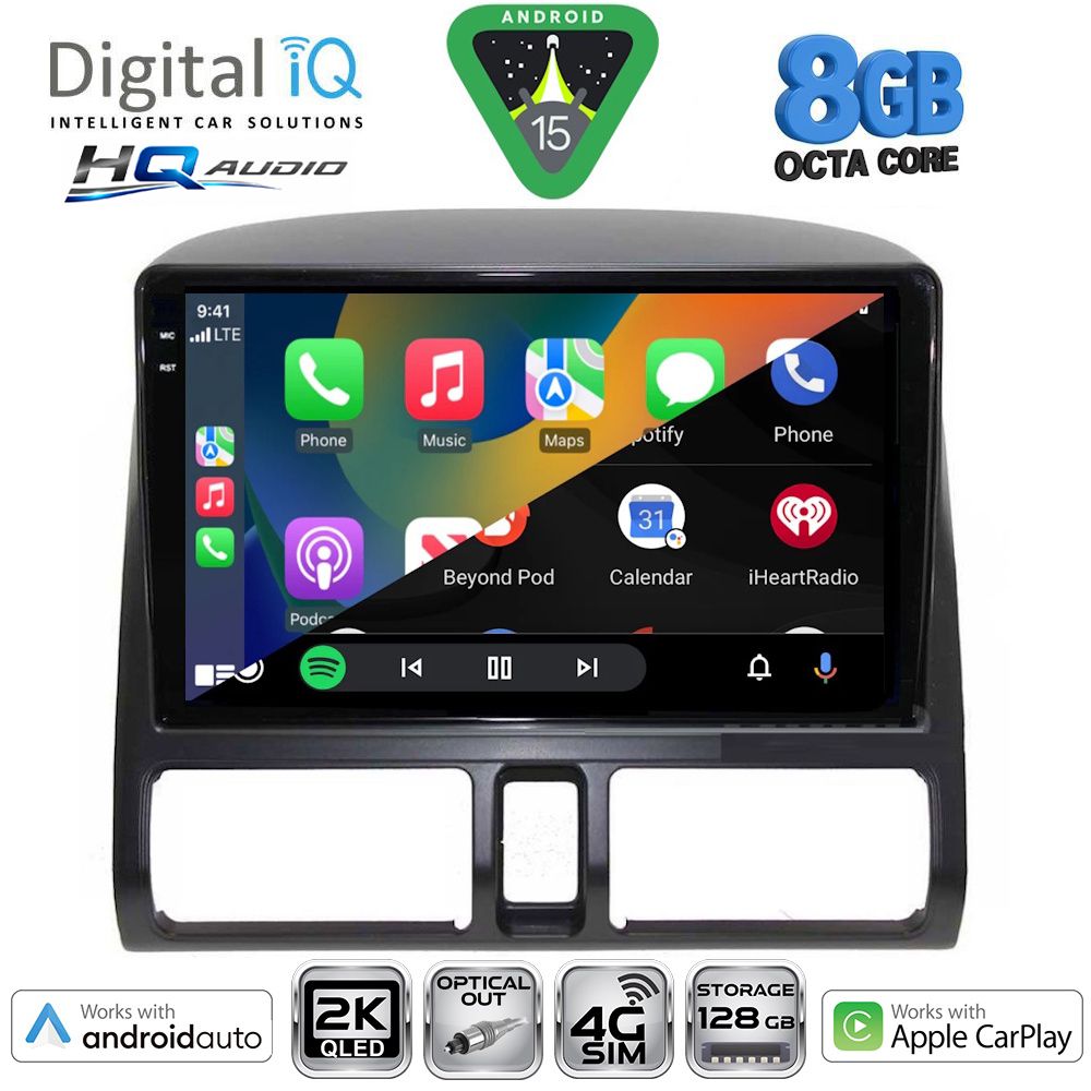 DIGITAL IQ BXK 20196_CPAA CLIMA (9inc) MULTIMEDIA TABLET for HONDA CRV mod. 1996-2006 DIGITAL IQ BXK 20196_CPAA CLIMA (9inc) MULTIMEDIA TABLET for HONDA CRV mod. 1996-2006