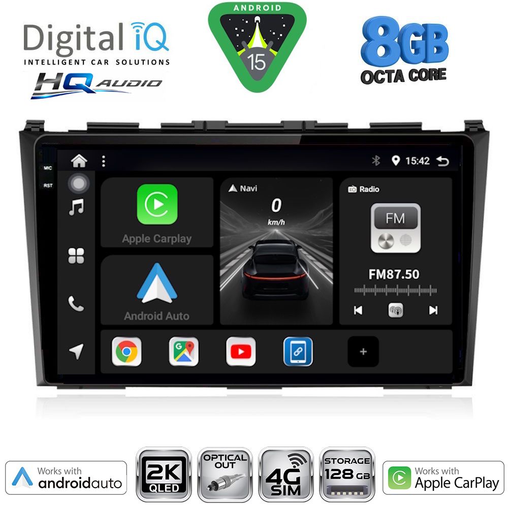 DIGITAL IQ BXK 20197_CPAA (9inc) MULTIMEDIA TABLET for HONDA CRV mod. 2006-2012 DIGITAL IQ BXK 20197_CPAA (9inc) MULTIMEDIA TABLET for HONDA CRV mod. 2006-2012