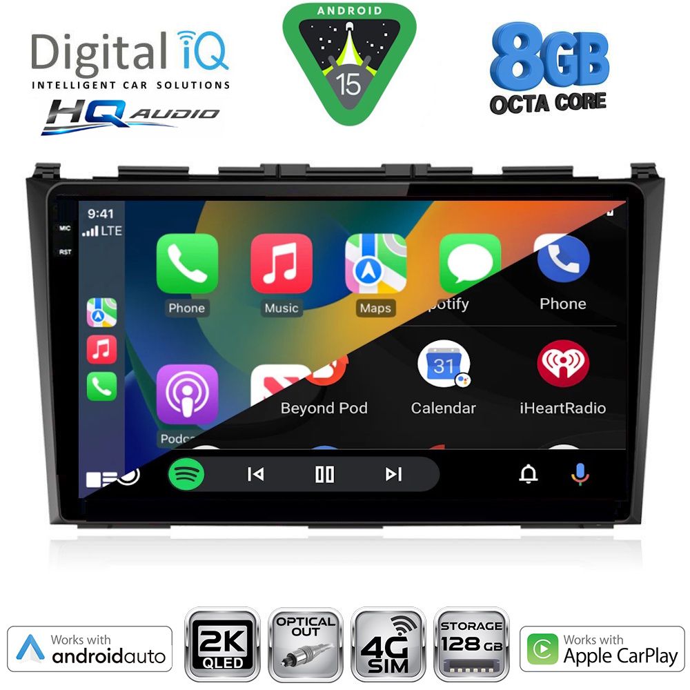 DIGITAL IQ BXK 20197_CPAA (9inc) MULTIMEDIA TABLET for HONDA CRV mod. 2006-2012 DIGITAL IQ BXK 20197_CPAA (9inc) MULTIMEDIA TABLET for HONDA CRV mod. 2006-2012