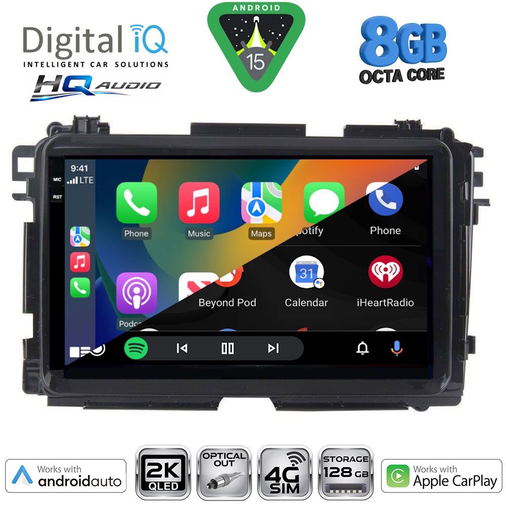 DIGITAL IQ BXK 20201_CPAA (9inc) MULTIMEDIA TABLET for HONDA HRV mod. 2015-2021 DIGITAL IQ BXK 20201_CPAA (9inc) MULTIMEDIA TABLET for HONDA HRV mod. 2015-2021