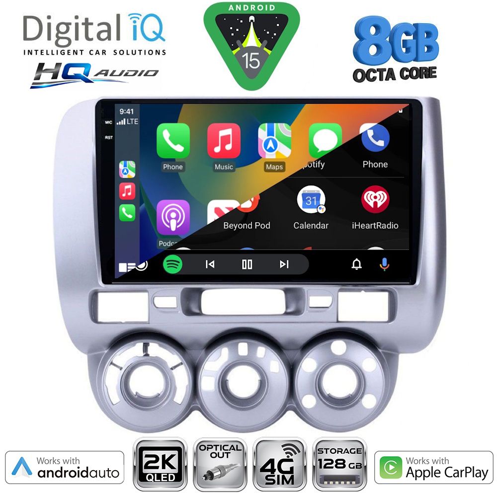 DIGITAL IQ BXK 20210_CPAA A/C (9inc) MULTIMEDIA TABLET for HONDA JAZZ mod. 2002-2008 DIGITAL IQ BXK 20210_CPAA A/C (9inc) MULTIMEDIA TABLET for HONDA JAZZ mod. 2002-2008