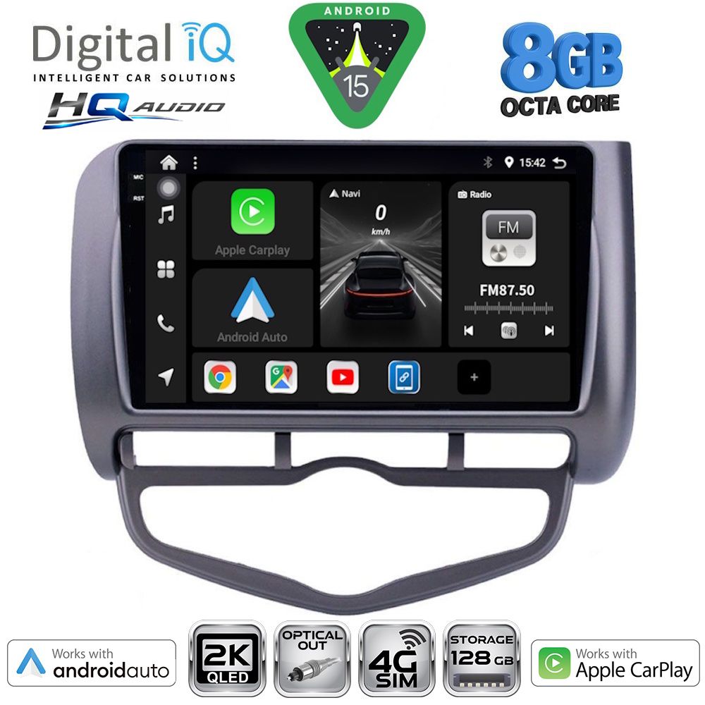 DIGITAL IQ BXK 20210_CPAA CLIMA (9inc) MULTIMEDIA TABLET for HONDA JAZZ mod. 2002-2008 DIGITAL IQ BXK 20210_CPAA CLIMA (9inc) MULTIMEDIA TABLET for HONDA JAZZ mod. 2002-2008
