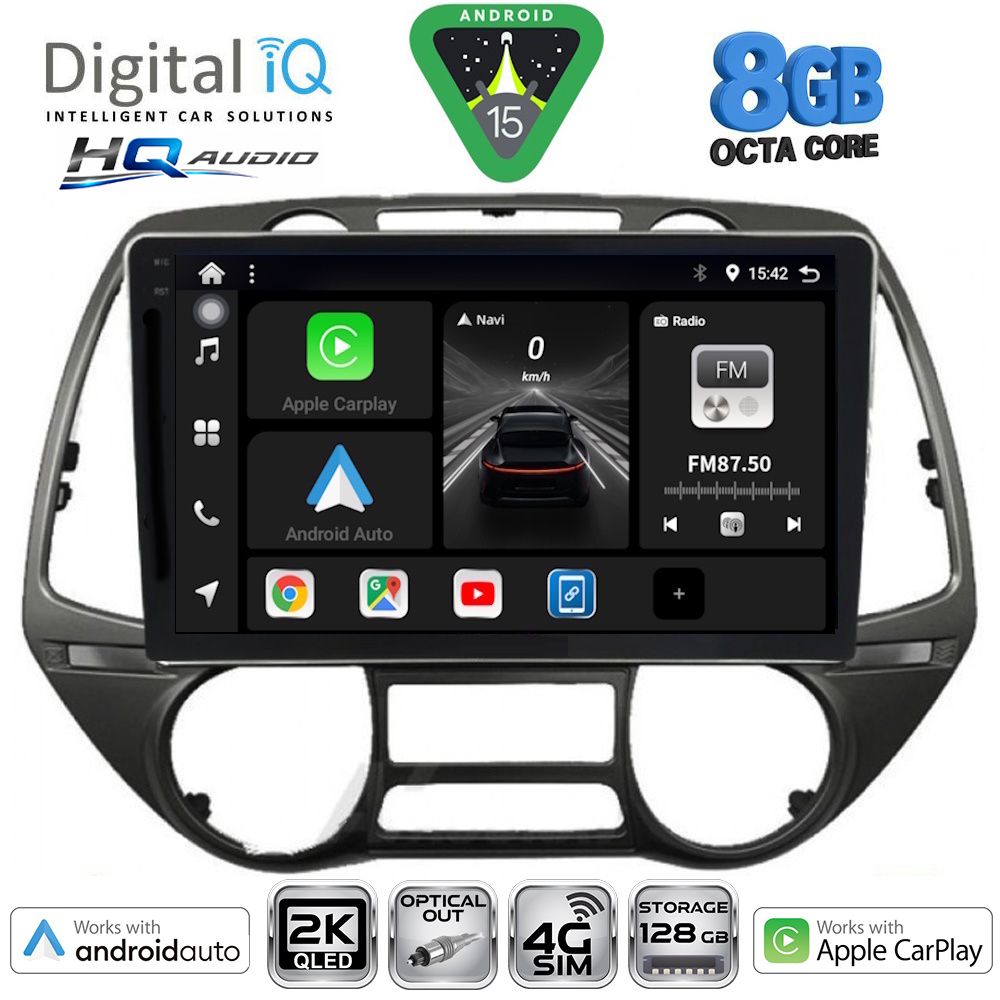 DIGITAL IQ BXK 20226_CPAA (9inc) MULTIMEDIA TABLET for HYUNDAI i20 mod. 2008-2014 DIGITAL IQ BXK 20226_CPAA (9inc) MULTIMEDIA TABLET for HYUNDAI i20 mod. 2008-2014